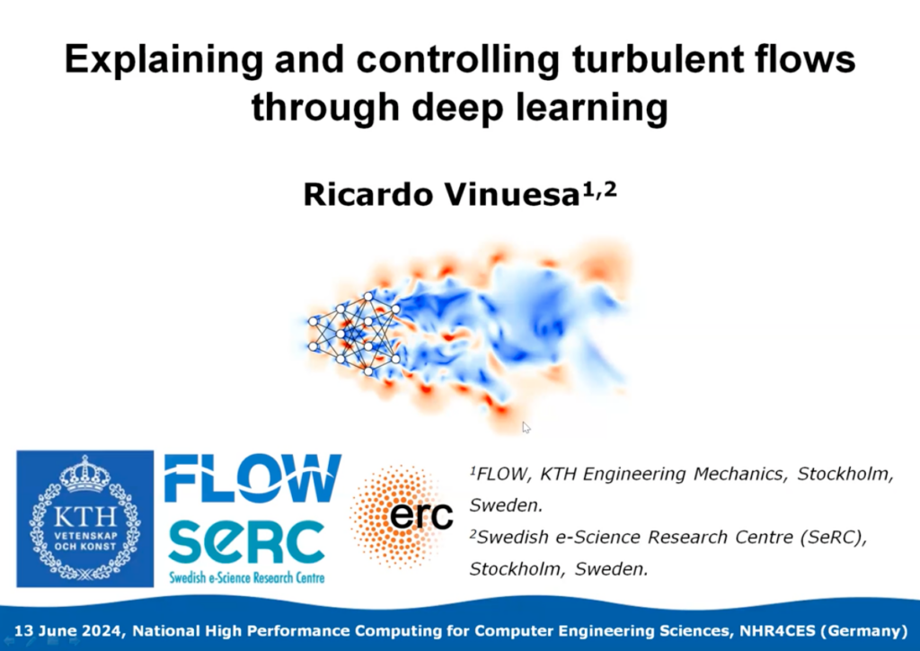 Screenshot Presentation Explaining and controlling turbulent flows through deep learning