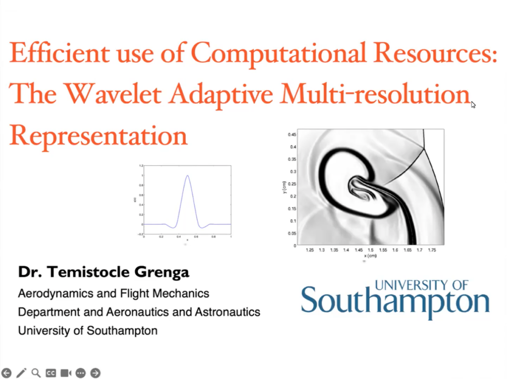 Screenshot Presentation Efficient use of computational resources: The Wavelet Adaptive Mulit-resolution Method