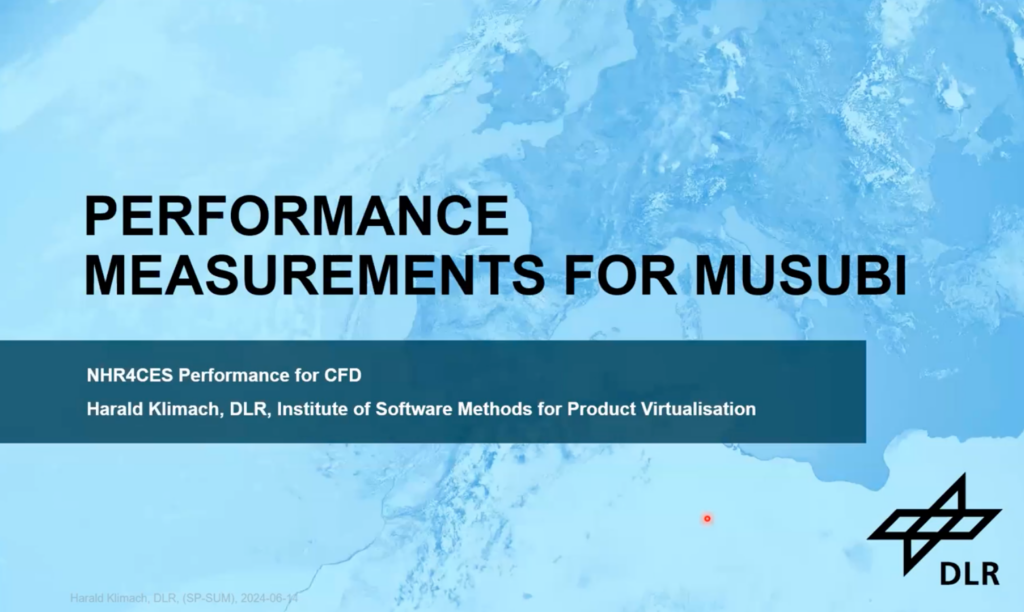 Screenshot Presentation Performance Assessments of the Lattice Boltzmann Solver Musubi